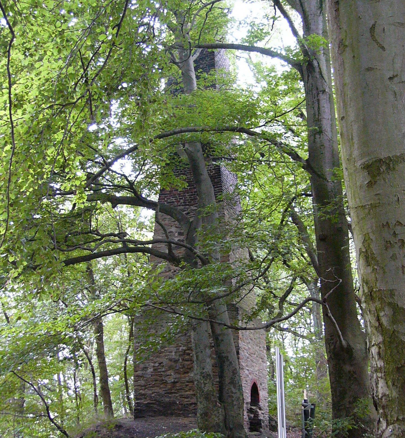 Gemauerter Kamin im Wald