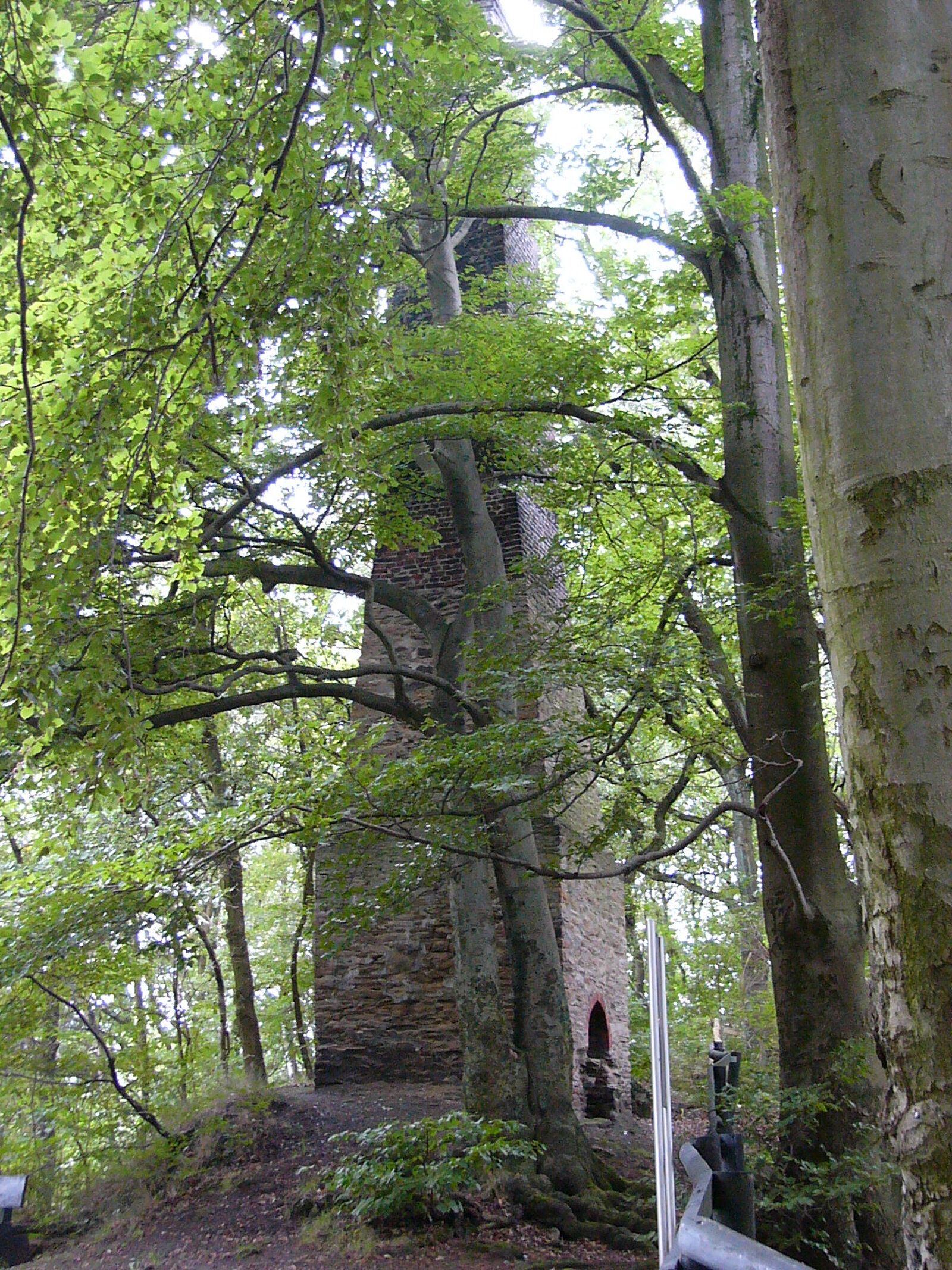 Gemauerter Kamin im Wald