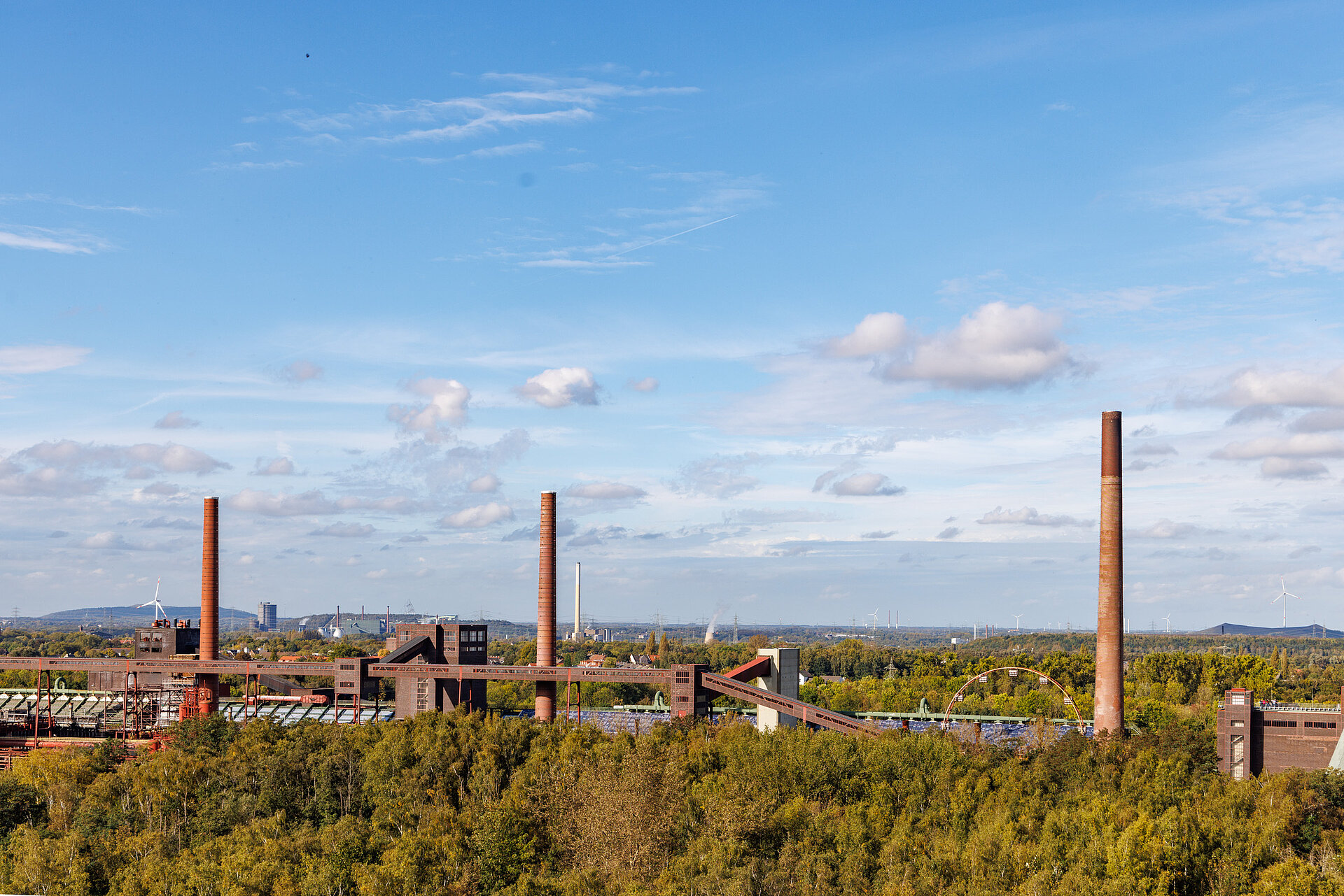 Schornsteine der Kokerei