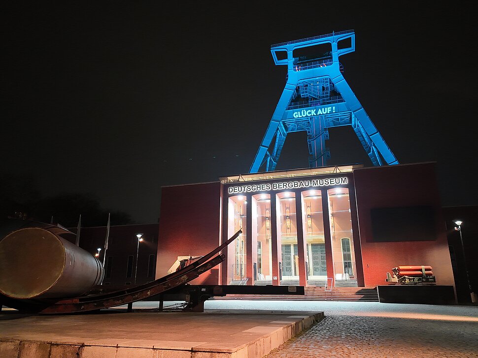 Museumsgebäude mit Fördergerüst