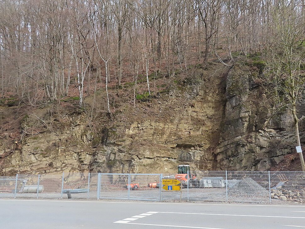 Übersicht Felswand