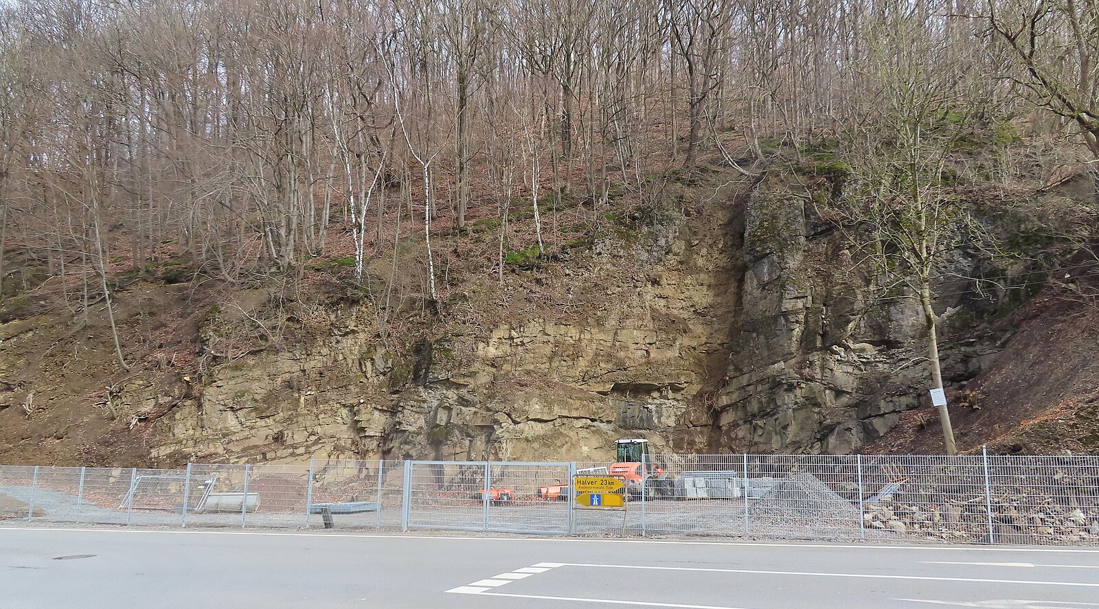 Übersicht Felswand