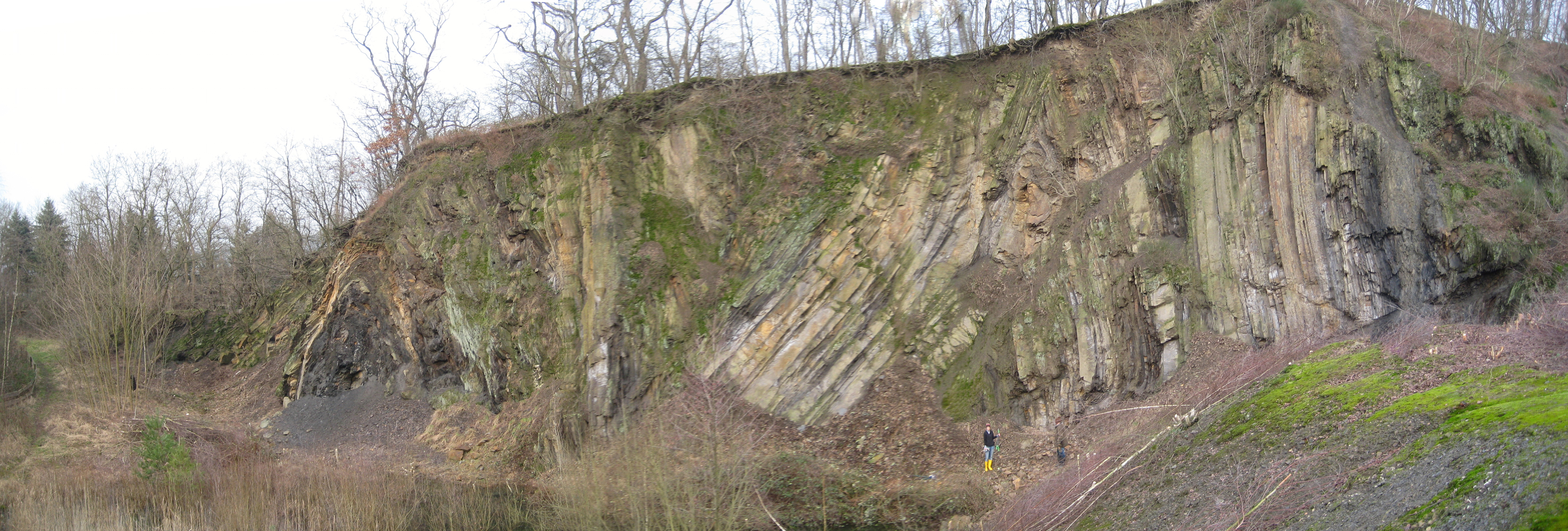 Panoramabild des Steinbruchs