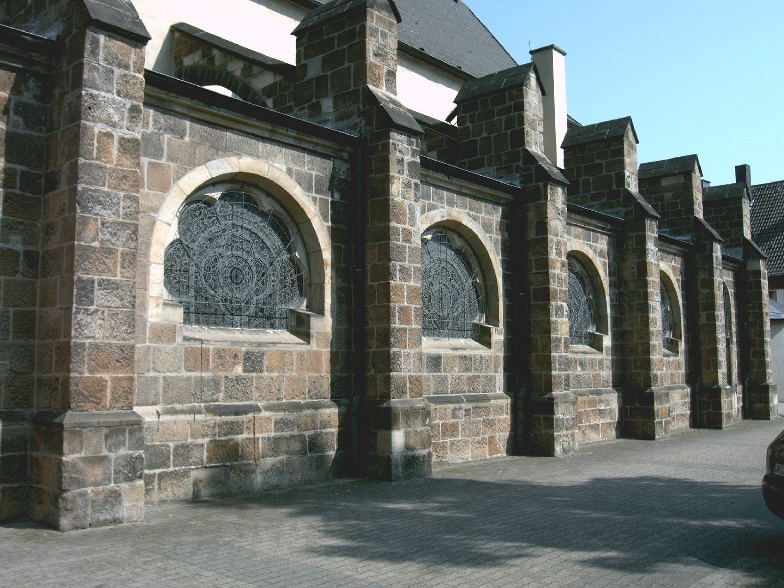 Außenwand einer Kirche