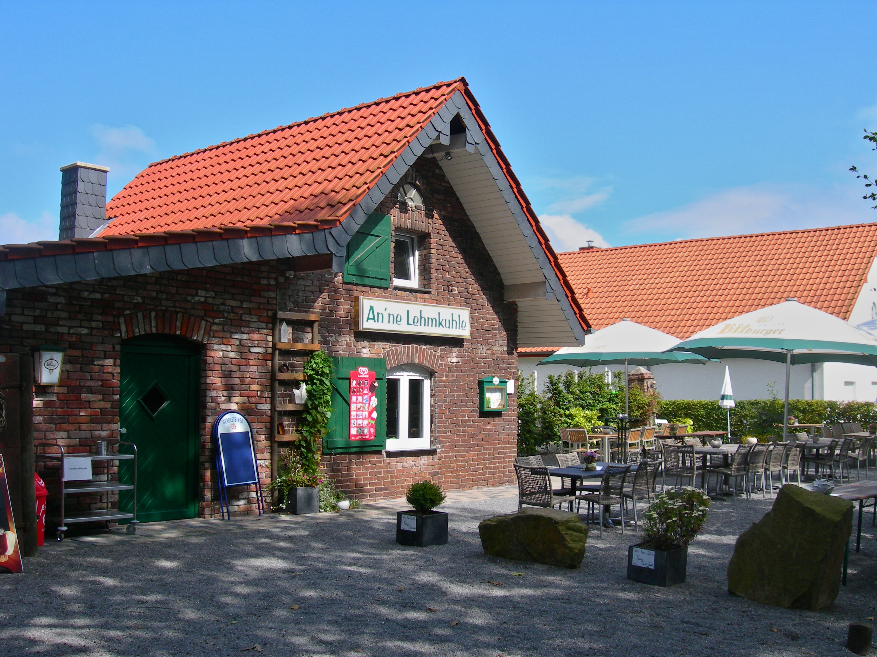 ZIegelhäuschen mit Außengastronomie